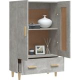 vidaXL - Hoge - kast - 70x31x115 - cm - bewerkt - hout - betongrijs