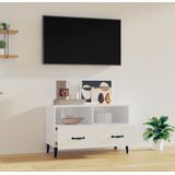 VidaXL-Tv-meubel-80x36x50-cm-bewerkt-hout-hoogglans-wit