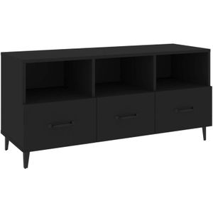 vidaXL-Tv-meubel-102x35x50-cm-bewerkt-hout-zwart