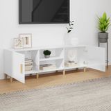 vidaXL-Tv-meubel-150x30x50-cm-bewerkt-hout-hoogglans-wit