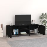 VidaXL-Tv-meubel-150x30x50-cm-bewerkt-hout-zwart