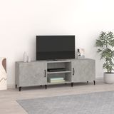 vidaXL - Tv-meubelx30x50 - cm - bewerkt - hout - betongrijs