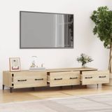 VidaXL TV-meubel 150x34,5x30 cm - Bewerkt Hout - Sonoma Eikenkleurig