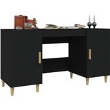 vidaXL Schreibtisch Schwarz 140x50x75 cm Holzwerkstoff
