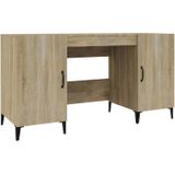 vidaXL-Bureau-140x50x75-cm-bewerkt-hout-sonoma-eikenkleurig