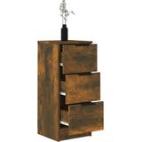vidaXL Sideboards 2 Stk. Räuchereiche 30x30x70 cm Holzwerkstoff