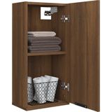 vidaXL Badkamerkast wandgemonteerd 32x20x67 bruin eikenkleur