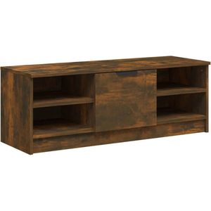 VidaXL Tv-meubel 102x35,5x36,5 cm - Bewerkt Hout - Gerookt Eikenkleurig