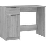vidaXL Schreibtisch Grau Sonoma 100x50x75 cm Holzwerkstoff