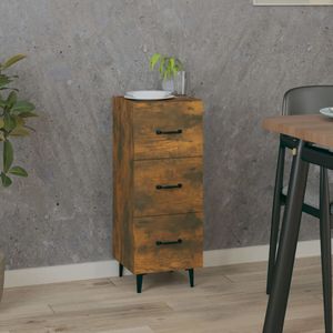 vidaXL Sideboard Räuchereiche 34,5x34x90 cm Holzwerkstoff
