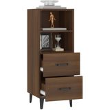 Vidaxl - Sideboard Braun Eichen-Optik 34,5x34x90 cm Holzwerkstoff