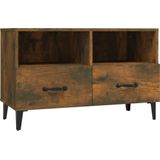 vidaXL TV-Schrank Räuchereiche 80x36x50 cm Holzwerkstoff