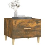 vidaXL Couchtische 2 Stk. Räuchereiche 50x50x40 cm Holzwerkstoff