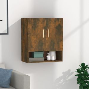 vidaXL Wandkast - Hout - Gerookt Eikenkleurig - 60x31x70 cm