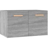 vidaXL Wandkast 60x36,5x35 cm bewerkt hout grijs sonoma eikenkleurig