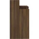 vidaXL Bureau - LED-verlichting - Hout - Bruin - Eikenkleur