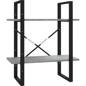Vidaxl - Bücherregal 2 Fächer Grau Sonoma 60x30x70 cm Holzwerkstoff