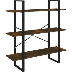 VidaXL Boekenkast 100x30x105 cm - Bewerkt Hout - Gerookt Eikenkleurig