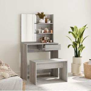 vidaXL - Kaptafelset,5x40x141 - cm - grijs - sonoma