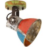 vidaXL Wand- / plafondlampen industrieel 2 st gerecycled E27 17x24 cm