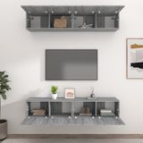 Vidaxl - TV-Schränke 4 Stk. Grau Sonoma 80x30x30 cm Holzwerkstoff