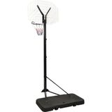 vidaXL Basketbalstandaard 258-363 cm polyetheen wit