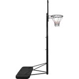 vidaXL Basketbalstandaard 256-361 cm polycarbonaat transparant