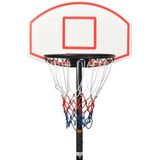 LuxeLivin' - Basketbalstandaard 216-250 cm polyetheen wit