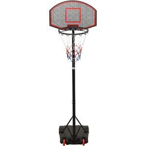 VDXL Basketbalstandaard 216-250 cm polyethyleen zwart