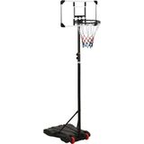 vidaXL Basketbalstandaard 216-250 cm polycarbonaat transparant