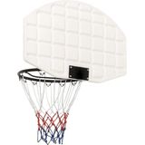 VDXL Basketbalbord 71x45x2 cm polyetheen wit