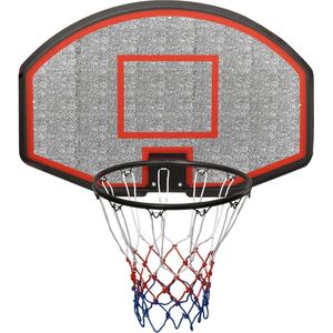VDXL Basketbalbord 90x60x2 cm Polyetheen Zwart