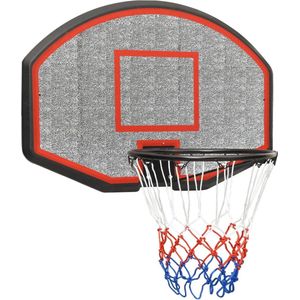 VidaXL Basketbalbord 71x45x2 cm Polyetheen Zwart