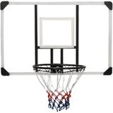 VDXL Basketbalbord 106x69x3 cm polycarbonaat transparant