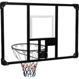 VDXL Basketbalbord 106x69x3 cm polycarbonaat transparant
