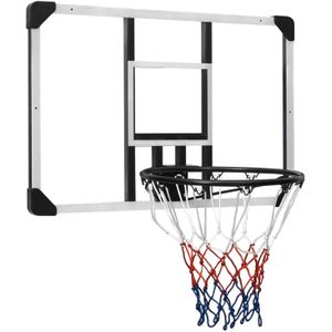 LuxeLivin' - Basketbalbord 90x60x2,5 cm polycarbonaat transparant
