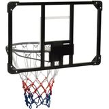 VDXL Basketbalbord 71x45x2,5 cm polycarbonaat transparant