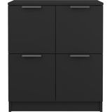 Vidaxl - Sideboards 2 Stk. Schwarz 60x30x70 cm Holzwerkstoff