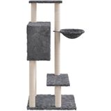 Vidaxl - Kratzbaum mit Sisal-Kratzsäulen Dunkelgrau 108,5 cm