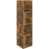 vidaXL-Hoekkast-33x33x132-cm-bewerkt-hout-gerookt-eikenkleurig