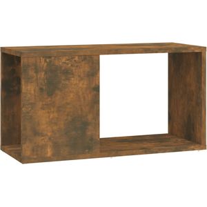 VidaXL Tv-meubel 60x24x32 cm - Bewerkt Hout - Gerookt Eikenkleurig