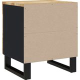 VidaXL Nachtkastjes 2 st 40x33x46 cm Massief Mangohout