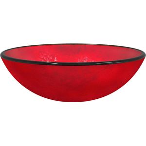 Wastafel - Rood - Gehard Glas - Modern Ontwerp