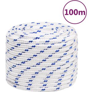 Vidaxl boot touw 18 mm 100 m polypropyleen wit