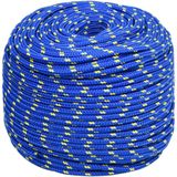 vidaXL Boottouw 10 mm 100 m polypropyleen blauw