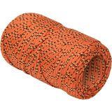 vidaXL Boottouw 2 mm 250 m polypropyleen oranje