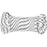 vidaXL Boottouw gevlochten 5 mm x 500 m polyester wit
