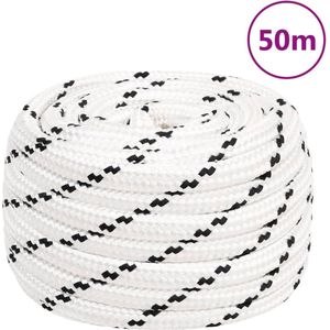 vidaXL Werktouw 18 mm 50 m polyester wit