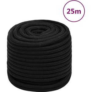 vidaXL Arbeitsseil Schwarz 18 mm 25 m Polyester