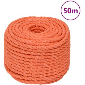 vidaXL Arbeitsseil Orange 12 mm 50 m Polypropylen
